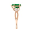 thumbnail image 3 of ANGARA Lab Grown 2.2 Ct Pear-Shaped Emerald Butterfly Engagement Ring for Women in 14K Rose Gold (Size-10x8mm) | May Birthstone, Birthday, Anniversary, Jewelry Gift for Women | Lab-Grown Emerald Ring, 3 of 8