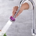 thumbnail image 4 of Faucet Aeroador Mezclador Ventilador Extensión Extensión Lavado Bubbler Flexible Detachable Lavable Plástico Rociador Pulverizador Pieza de Reemplazo Tipo Largo Noticed HA012290-02, 4 of 7