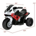 thumbnail image 2 of Costway Kids Ride On Motorcycle BMW Licensed 6V Electric 3 Wheels Bicycle w/ Music&Light, 2 of 10