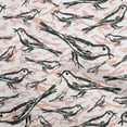 thumbnail image 1 of oneOone Velvet Dark Teal Green Fabric Bird Diy Clothing Quilting Fabric Print Fabric By Yard 58 Inch Wide, 1 of 4