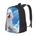 thumbnail image 1 of Bingfone Cute Cloud Bichon Frise for Simple Large Capacity Backpack, Adjustable Strap Backpack Travel Bag Sports Bag, Unisex, 1 of 6
