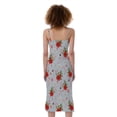 thumbnail image 2 of Christmas Winter Holiday Pattern Print Slim Fit Midi Cami Dress, Jesus Christian Fashion Summer Maxi Sexy Casual Dress For Women, 2 of 4