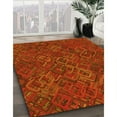 thumbnail image 3 of Ahgly Company Machine Washable Indoor Square Transitional Orange Red Orange Area Rugs, 7' Square, 3 of 7