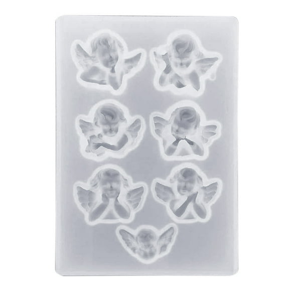 Little Angel Shape Silicone Mold DIY Clay UV Epoxy Resin Molds Pendant Jewelry Making Mould