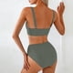thumbnail image 5 of Conjuntos de bikini para mujer, moda de primavera para mujer, traje de baño conservador de color sólido, estilo falda con abertura, traje de baño de dos piezas para mujer, traje de baño de 2 piezas pa, 5 of 6
