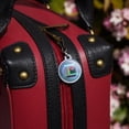 thumbnail image 2 of Black Cat Staring at Betta Fish Bowl Jacket Handbag Purse Luggage Backpack Zipper Pull Charm, 2 of 4