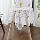 thumbnail image 4 of Advancent Mantel de té con encaje de flores para bodas y fincas, mantel suave y elástico para mueble de TV, jardines Mostrada 40*180cm, 4 of 6