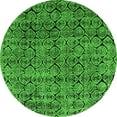 thumbnail image 1 of Ahgly Company Indoor Round Abstract Green Modern Area Rugs, 5' Round, 1 of 4