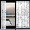 thumbnail image 3 of BZSMCE Window Curtain Panels Set Of 2 In Vintage Carousel Stripe Printed, 3 of 4