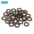 thumbnail image 3 of Unique Bargains 30mm Natural Wooden Rings, 30 Pack Wood Ring Round Linking Rings Wood Loop Circle for Craft, Dark Brown, 3 of 8