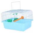 thumbnail image 6 of Pawsdot 1Pcs Portable Bird Cage for Small Animals Travel Rectangular Blue ABS Iron, 6 of 8