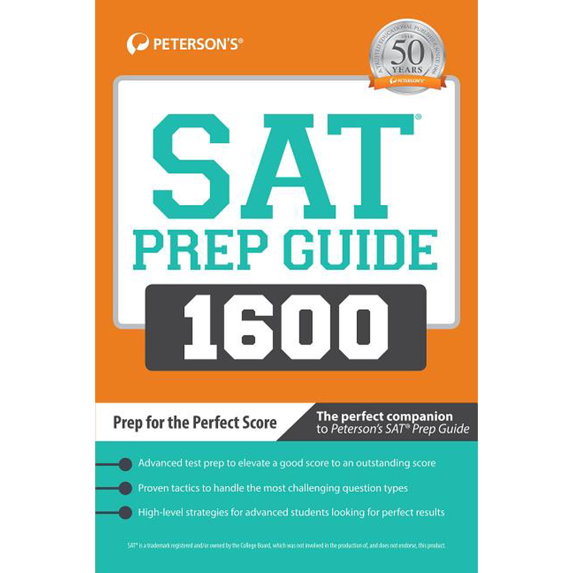 SAT Prep Guide 1600: Prep for the Perfect Score (Paperback) by Peterson's
