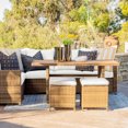 thumbnail image 2 of Coaster Home Furnishings Milano 5 Piece Wicker Sofa Patio Dining Set, 2 of 12