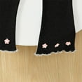 thumbnail image 6 of CPNG Girls Ruffle Leggings Bell Bottom Flare Pants Toddler Baby Girls Solid Color Stretchy Bell Bottoms Trousers(Black,2-3 Years), 6 of 8