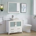 thumbnail image 3 of Vanity Art VA3136-84W 84 in. Double Sink Bathroom Vanity Set, White, 3 of 5
