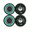 Green 4 Pack, variant on Car Speakers, 2 Pieces 6.5 Inch 100W Universal Car HiFi Coaxial Speaker Vehicle Door Auto Audio Music Stereo Full Range Frequency Loudspeaker