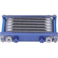 thumbnail image 3 of Huggegwe Refroidisseur d'Huile Moteur Aluminium Radiateur de Transmission d'Huile Moto Tout-Terrain ATV (Bleu) CJB91-79062, 3 of 9