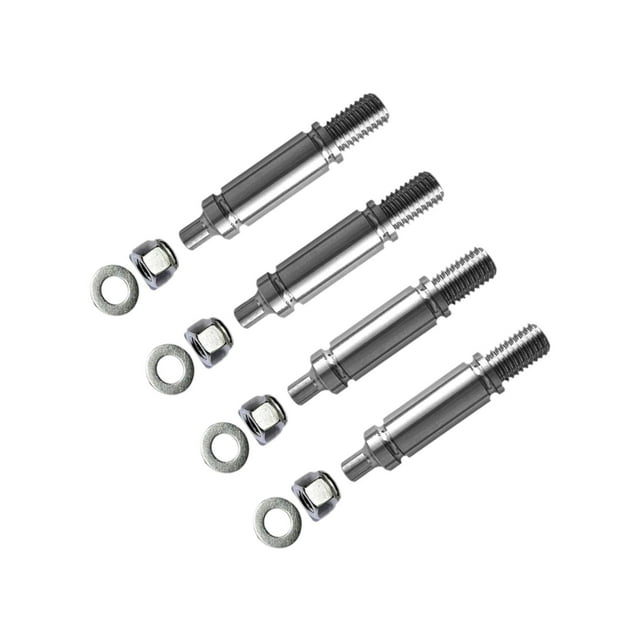 bedienty 4 Pieces Dryer Drum Support Roller Sturdy Shaft AP6020388 Silver Accessories