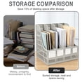 thumbnail image 4 of SAYEEC Gray Plastic 4-Compartment Vertical Desk File Organizer, Magazine & Document Storage for Office Home, 4 of 7