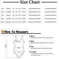 thumbnail image 3 of Fesfesfes Woman's Solid Color Bodysuit Chest Cushion Shapewear Jumpsuit Comfortable Out Bra Underwear body Shaper Gifts for Her Sale, 3 of 9