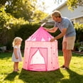 thumbnail image 6 of BESTSKY Play Tent Playhouse,Foldable Pops-Up Indoor Outdoor Minors Game Tent with Carry Bag,Durable Polyester Water-Resistant Play Space for Toddlers Boys Girls Party Early Education Gift, 6 of 8