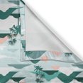 thumbnail image 6 of Ambesonne Hawaii Valance & Curtain, Paper Cut Style Beach Art, 55"x24", Teal Blush, 6 of 7