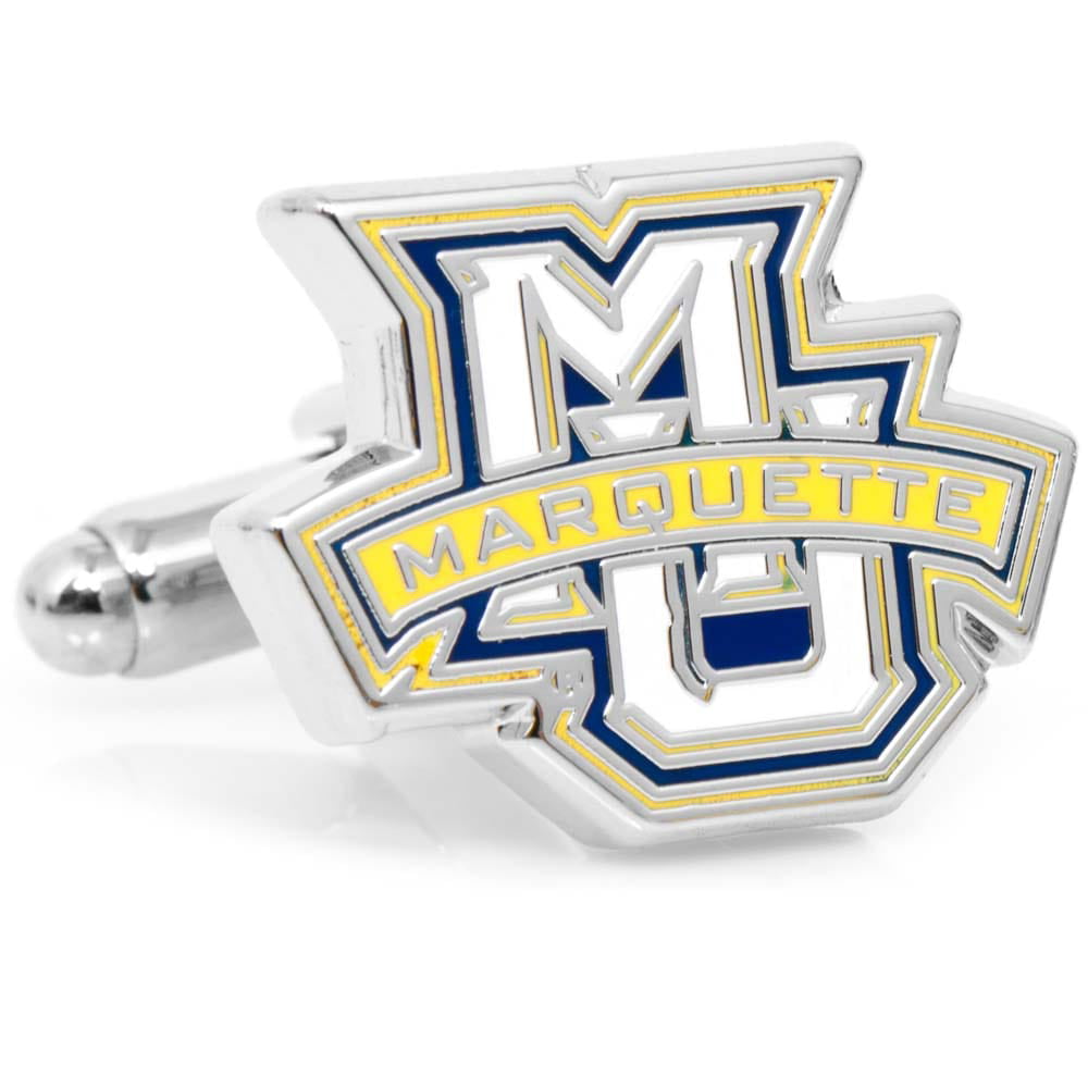 Marquette University-Brushed Metal Tie Clip-Silver 