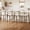 4pcs Beige Seat + Walnut-Grain Metal Leg, variant on Mid Century Modern Bar Stools Set of 4, Beige Premium Linen Upholstered Counter Chairs, Ergonomic Design with Walnut-Grain Metal Legs, Heavy-Duty Steel Frame for Kitchen Island