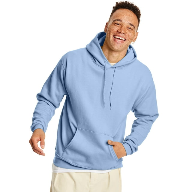 Hanes Chandail à Capuchon en Molleton EcoSmart pour Hommes, P, Bleu Pâle