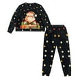 thumbnail image 6 of FOR U DESIGNS Christmas Santa Claus Women's Long Sleeve Drawstring Pajamas Set 2 Piece Size 2XL Sleepwear Crew Neck Tops Pjs Lightweight Lounge Set with Pockets for Women, 6 of 6