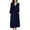 03-Navy Blue, variant on Women Kimono Robes Long Knit Bathrobe Lightweight Soft Knit Sleepwear Ladies Loungewear Spa Bathrobe