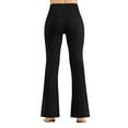 thumbnail image 5 of Bjutir Women Workout Leggings High Waisted Solid Color Tummy Control Yoga Pants With Pocket Summer Fashion Sport Long Pants Black Xs, 5 of 8