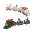 thumbnail image 1 of VERDANVERSE 2Pcs Tabletop Mini Train Wood Decoration for Holiday Home Decor, 1 of 8