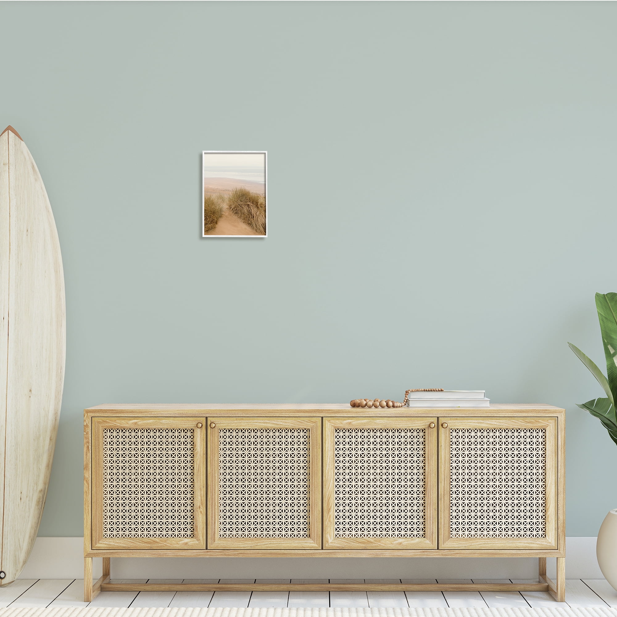 Stupell Indtries Sun Bleached Beach Coast Tall Grass Sand Dunes,11 x 14,Design by Ian Winstanley