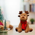 thumbnail image 6 of Danhjin Stuffed Animals Plushies, Plush Christmas Doll with Cute Elks Snowman Toy and Scarf, Gift for Holiday Party Festive Home Decor, 11*5.9in, 6 of 6