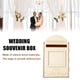 thumbnail image 4 of Kearding Caja de tarjetas para boda Buzón delicado Cajas de estilo simple Contenedores Suministros postales Tarjetas Contenedor Decoración Regalos Decoración del hogar JM01618 Kearding HA012267-02, 4 of 6