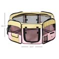 thumbnail image 3 of 36-inch Large Exercise Puppy Pet Playpen Portable Dog Cat Pet Play Pen Pet Cage Tent Kennel Crate Pink Carry Bag Included, 3 of 6