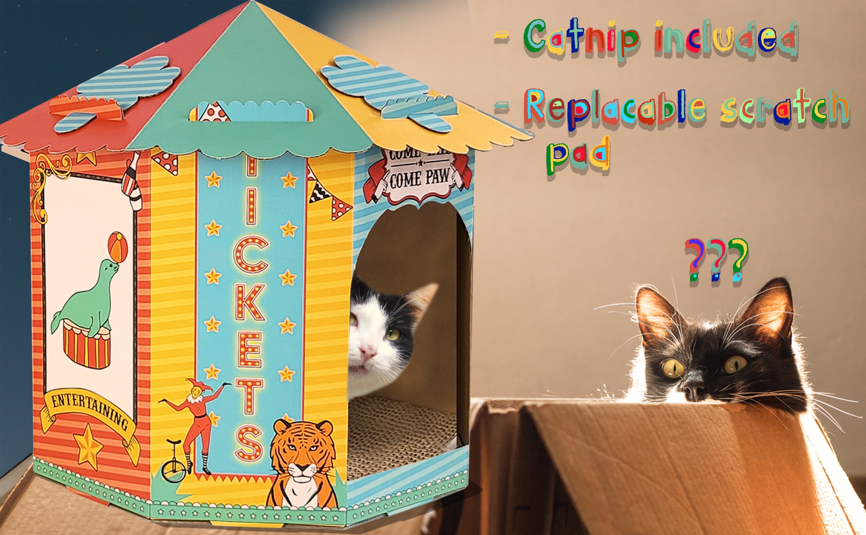 halloween scratch house cat scratcher