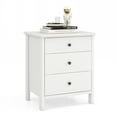 thumbnail image 1 of Patiojoy 3-Drawer Modern Nightstand Bedside Table Wooden End Table White, 1 of 8
