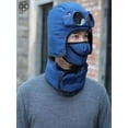 thumbnail image 2 of Luxtrada Thermal Winter Trapper Hat with Glasses Ski Hunting Trapper Hat Autumn Winter Cycling Windproof Outdoor Cap (Navy blue), 2 of 9