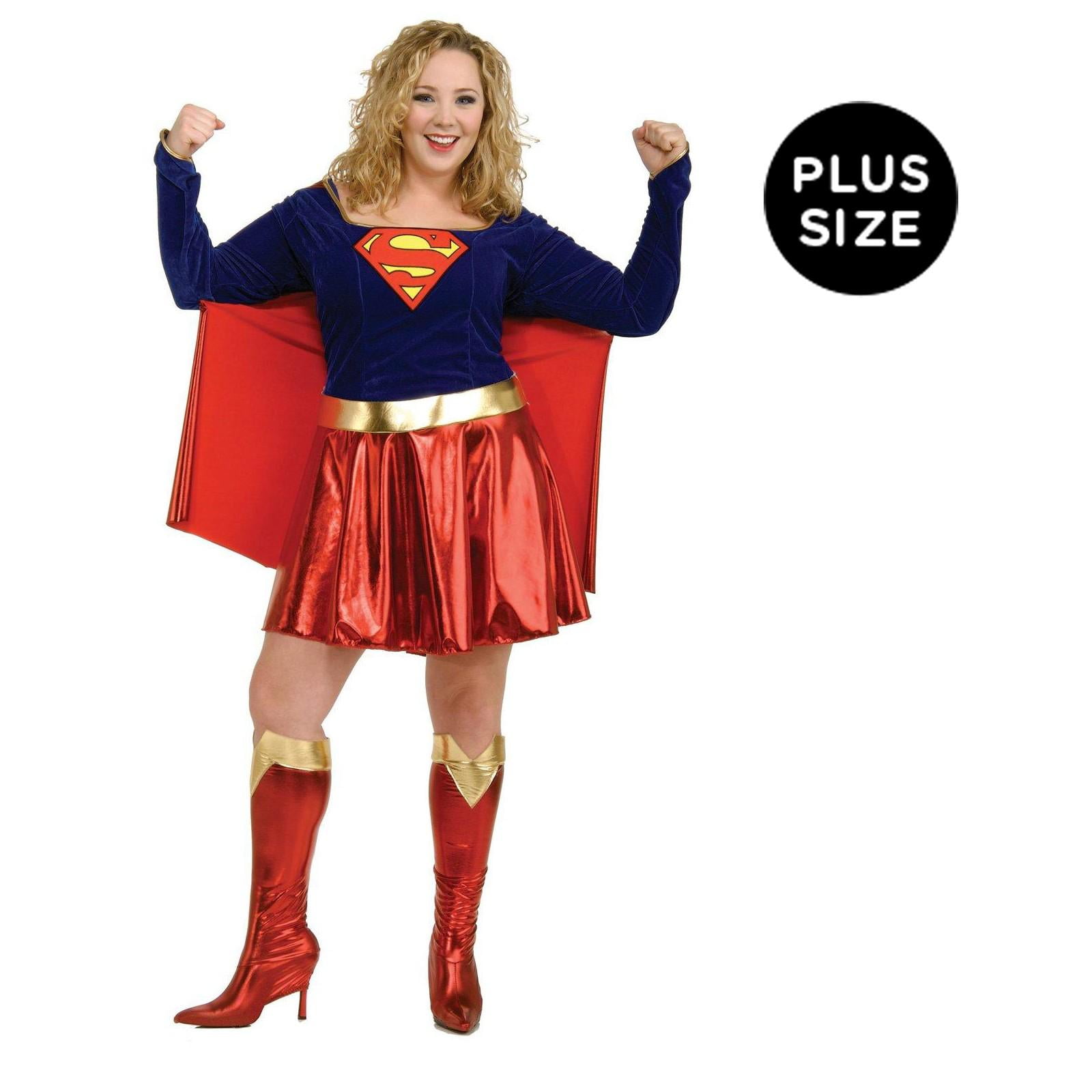 Superman Girl Dress Halloween Cosplay Party Super Hero Costume Cape,boots Belt 