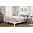 thumbnail image 2 of Lubi PWhite Queen Wood Platform Bed, 2 of 8