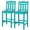 Aruba, variant on NALONE Outdoor Bar Stool, HDPE Tall Adirondack Style Bar Chair, Weather Resistant Bar Height Chair for Balcony, Garden, Yard and Backyard(Black)