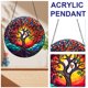 thumbnail image 5 of Atrapasueños acrílico Wdftyju Hillside Tree of Life Panel Sun Catchers decoración colgante de pared, 5 of 9