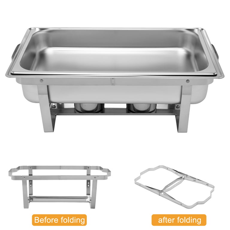 Buy SOGA Stainless Steel Square Chafing Dish Tray Buffet Cater