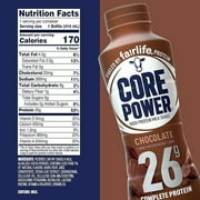 The Award Box Core Chocolate Power Elite High Protein Drink, Chocolate, 26g Protein, 14 fl oz, 6 Bottles