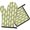 Pioneer Flower Floral Print Pattern-3, variant on Pioneer Flower Floral Print Pattern 1-Pack Oven Mitts Set, Heat Resistant Kitchen Gloves, 7.7" X 12"
