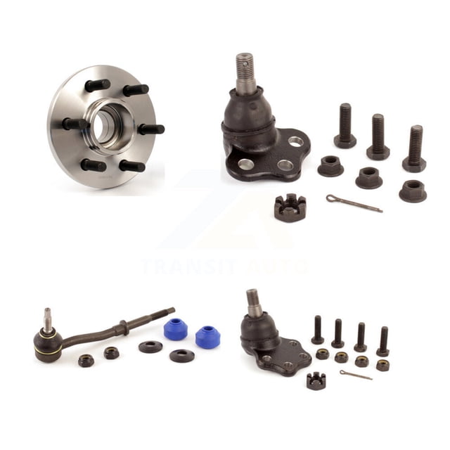 Transit Auto Ensemble de Roulement de Moyeu avant, Kit de Stabilisation de Barre de Oscillation pour Voiture Dodge Dakota Durango RWD avec 2 Roues ABS - Côté Gauche Droit (Conducteur Passager) K7T-104776
