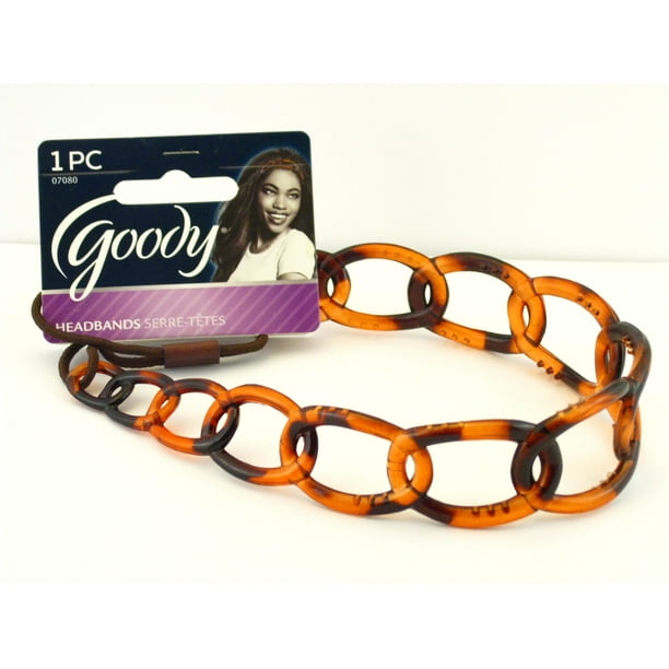 Goody Goody Classic Chain Link Flexible Fit Head Band Tortoise 1