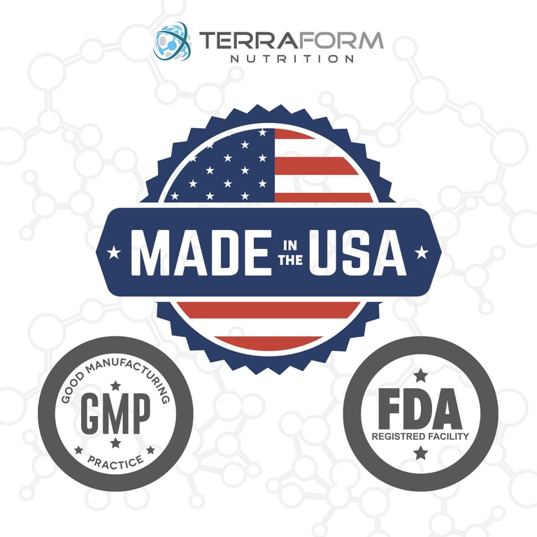 Terraform Nutrition L-Glutathione 1000mg per Serving Supplement - Free  Radical Neutralizer - 30 Servings - Walmart.com